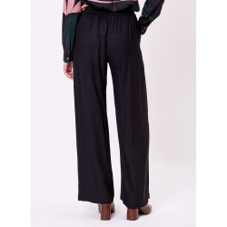 Pantalon Mel évasé en piqué de coton Marque "La Fiancée"