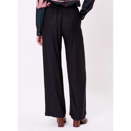 Pantalon Mel évasé en piqué de coton Marque "La Fiancée"