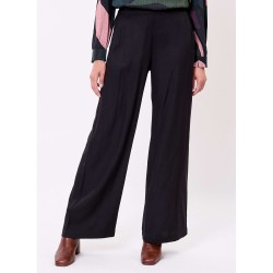 Pantalon Mel évasé en piqué de coton Marque "La Fiancée"