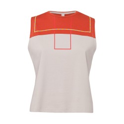 DEBARDEUR TOP DUST BEIGE ET...