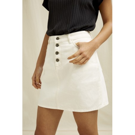 jupe tally people tree ecru coton biologique