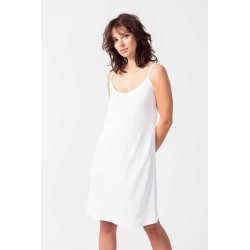 fond de robe blanc modele koro marque skfk viscose ecovero