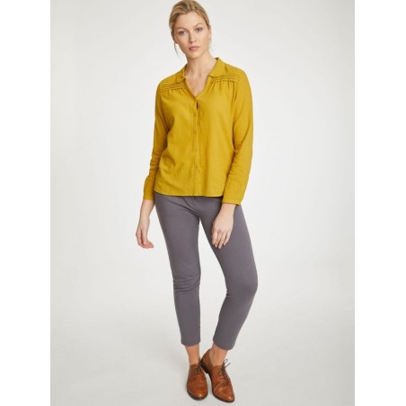 pantalon leah gris thought coton biologique jersey