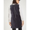 robe chasuble gris modele zillah thought coton biologique velours elasthanne