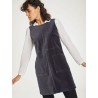 robe chasuble gris modele zillah thought coton biologique velours elasthanne