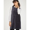 robe chasuble gris modele zillah thought coton biologique velours elasthanne