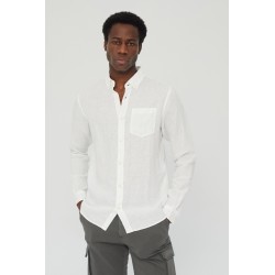 CHEMISE LINEN BLANC