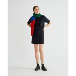 jupe noir modele rhea thinking mu coton biologique et chanvre