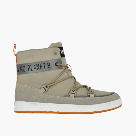 snow sneakers darksand ecoalf en pet recycle et polyester recycle sorona