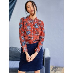 Blouse en voile de crêpe Modèle Ellis Marque Thought en coton biologique