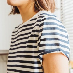 T-shirt marinière femme Modèle Marie Marque Gentle Factory coton