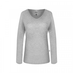 T-shirt modèle 365 col V Marque BLEED en lyocell tencel fabriqué au PORTUGAL