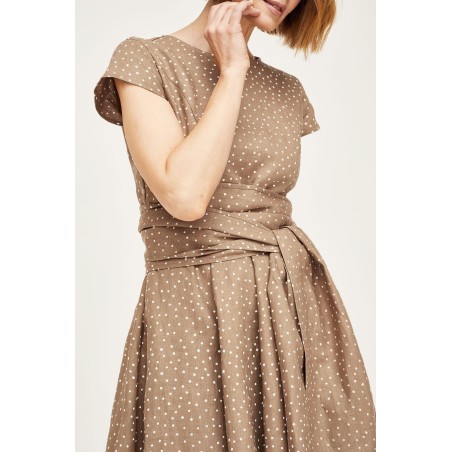 Robe mi-longue cache-cœur modèle Jasmine