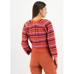 Cardigan modèle "Heart dots" Marque Blutsgescwister en coton biologique