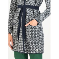Cardigan long modèle "Rendez-vous" Marque Blutsgeschwister en coton biologique