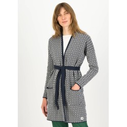 Cardigan long modèle "Rendez-vous" Marque Blutsgeschwister en coton biologique