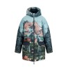 Parka Modèle "Mountain cloud" Marque BLUTSGESCHWISTER en polyester recyclé et polyamide recyclé