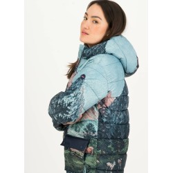 Parka Modèle "Mountain cloud" Marque BLUTSGESCHWISTER en polyester recyclé et polyamide recyclé
